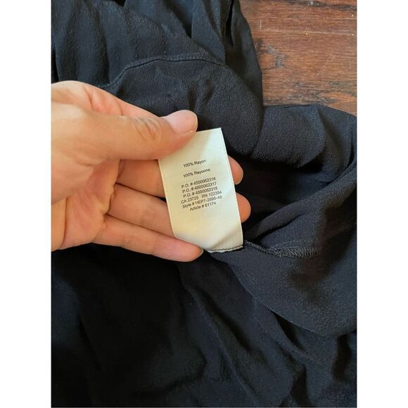 Wilfred free black‎ lace up blouse size medium - Picture 5 of 6